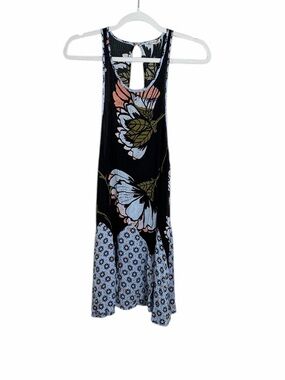 free people yara printed mini dress Free People Yara Printed Women's Mini Dress - Relaxed Fit - Pullover Style